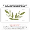 6 X 12 Full Size Aluminum License Plate for Cars and Trucks  Thumbnail