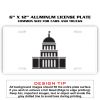 6 X 12 Full Size Aluminum License Plate for Cars and Trucks  Thumbnail