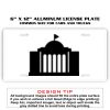 6 X 12 Full Size Aluminum License Plate for Cars and Trucks  Thumbnail