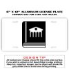 6 X 12 Full Size Aluminum License Plate for Cars and Trucks  Thumbnail