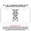 6 X 12 Full Size Aluminum License Plate for Cars and Trucks  Thumbnail