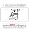 6 X 12 Full Size Aluminum License Plate for Cars and Trucks  Thumbnail