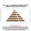 6 X 12 Full Size Aluminum License Plate for Cars and Trucks  Thumbnail