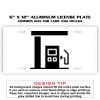 6 X 12 Full Size Aluminum License Plate for Cars and Trucks  Thumbnail