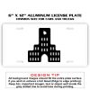 6 X 12 Full Size Aluminum License Plate for Cars and Trucks  Thumbnail