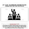 6 X 12 Full Size Aluminum License Plate for Cars and Trucks  Thumbnail