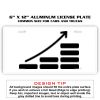 6 X 12 Full Size Aluminum License Plate for Cars and Trucks  Thumbnail