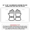 6 X 12 Full Size Aluminum License Plate for Cars and Trucks  Thumbnail