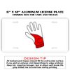 6 X 12 Full Size Aluminum License Plate for Cars and Trucks  Thumbnail