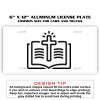 6 X 12 Full Size Aluminum License Plate for Cars and Trucks  Thumbnail