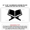 6 X 12 Full Size Aluminum License Plate for Cars and Trucks  Thumbnail