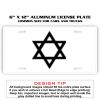 6 X 12 Full Size Aluminum License Plate for Cars and Trucks  Thumbnail