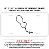 6 X 12 Full Size Aluminum License Plate for Cars and Trucks  Thumbnail