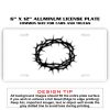 6 X 12 Full Size Aluminum License Plate for Cars and Trucks  Thumbnail