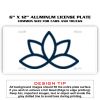 6 X 12 Full Size Aluminum License Plate for Cars and Trucks  Thumbnail