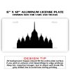 6 X 12 Full Size Aluminum License Plate for Cars and Trucks  Thumbnail