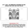 6 X 12 Full Size Aluminum License Plate for Cars and Trucks  Thumbnail