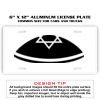 6 X 12 Full Size Aluminum License Plate for Cars and Trucks  Thumbnail