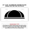 6 X 12 Full Size Aluminum License Plate for Cars and Trucks  Thumbnail