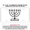 6 X 12 Full Size Aluminum License Plate for Cars and Trucks  Thumbnail