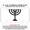 6 X 12 Full Size Aluminum License Plate for Cars and Trucks  Thumbnail