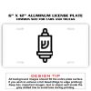 6 X 12 Full Size Aluminum License Plate for Cars and Trucks  Thumbnail