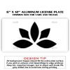 6 X 12 Full Size Aluminum License Plate for Cars and Trucks  Thumbnail