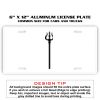 6 X 12 Full Size Aluminum License Plate for Cars and Trucks  Thumbnail