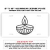 6 X 12 Full Size Aluminum License Plate for Cars and Trucks  Thumbnail