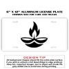 6 X 12 Full Size Aluminum License Plate for Cars and Trucks  Thumbnail