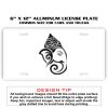 6 X 12 Full Size Aluminum License Plate for Cars and Trucks  Thumbnail
