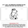 6 X 12 Full Size Aluminum License Plate for Cars and Trucks  Thumbnail