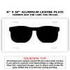 6 X 12 Full Size Aluminum License Plate for Cars and Trucks  Thumbnail