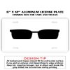 6 X 12 Full Size Aluminum License Plate for Cars and Trucks  Thumbnail