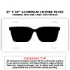 6 X 12 Full Size Aluminum License Plate for Cars and Trucks  Thumbnail
