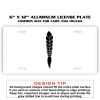 6 X 12 Full Size Aluminum License Plate for Cars and Trucks  Thumbnail