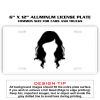6 X 12 Full Size Aluminum License Plate for Cars and Trucks  Thumbnail