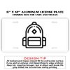 6 X 12 Full Size Aluminum License Plate for Cars and Trucks  Thumbnail