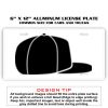 6 X 12 Full Size Aluminum License Plate for Cars and Trucks  Thumbnail