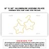 6 X 12 Full Size Aluminum License Plate for Cars and Trucks  Thumbnail