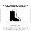 6 X 12 Full Size Aluminum License Plate for Cars and Trucks  Thumbnail