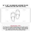 6 X 12 Full Size Aluminum License Plate for Cars and Trucks  Thumbnail
