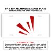 6 X 12 Full Size Aluminum License Plate for Cars and Trucks  Thumbnail
