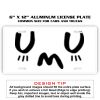 6 X 12 Full Size Aluminum License Plate for Cars and Trucks  Thumbnail