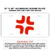 6 X 12 Full Size Aluminum License Plate for Cars and Trucks  Thumbnail