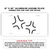 6 X 12 Full Size Aluminum License Plate for Cars and Trucks  Thumbnail