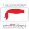 6 X 12 Full Size Aluminum License Plate for Cars and Trucks  Thumbnail