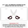 6 X 12 Full Size Aluminum License Plate for Cars and Trucks  Thumbnail
