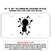6 X 12 Full Size Aluminum License Plate for Cars and Trucks  Thumbnail