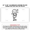 6 X 12 Full Size Aluminum License Plate for Cars and Trucks  Thumbnail